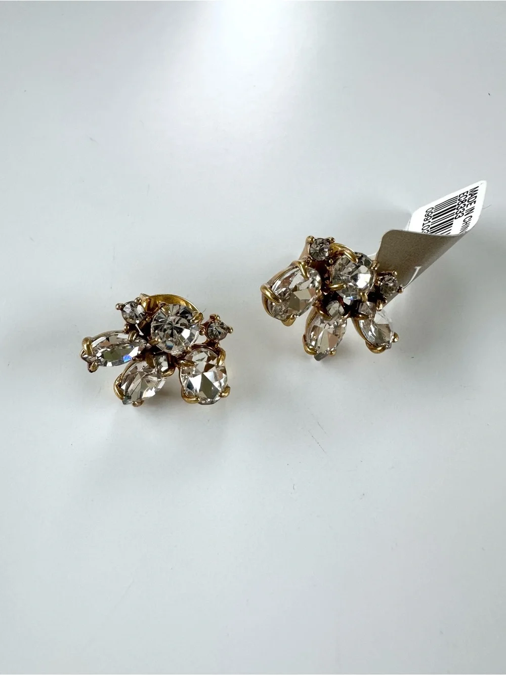 J.Crew Crystal Fan Earrings - NWT